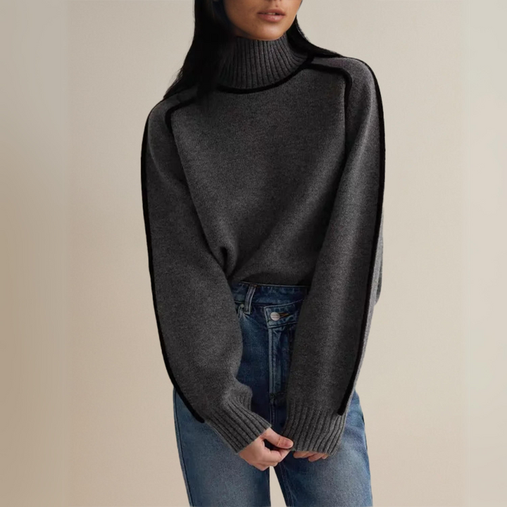 Claire™ - Elegant rullekravesweater