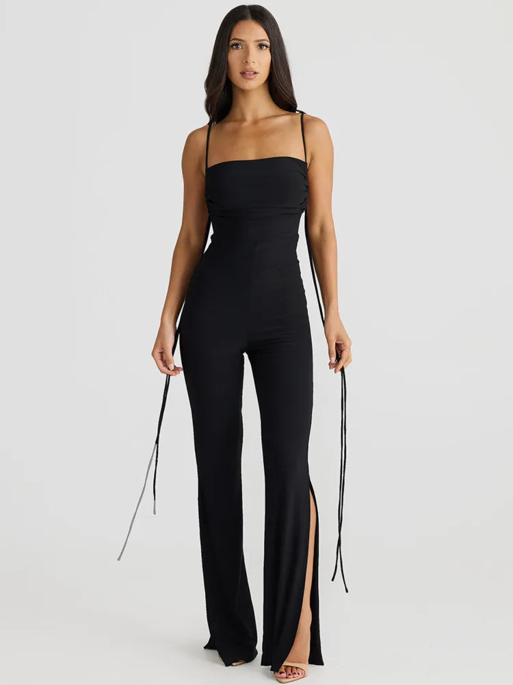 Dulsara | Rygfri, ærmeløs sexy jumpsuit