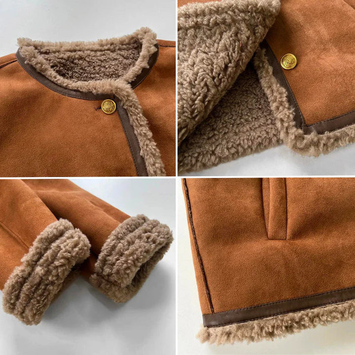 Rosalie - Shearling Knappjakke